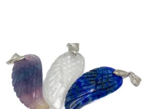 Angelic Winged Crystal Pendant