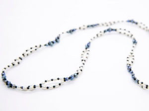 Tantric Necklace: Pearls and Black Tourmaline